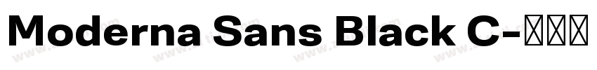 Moderna Sans Black C字体转换